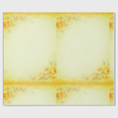 Gele bloem cadeaupapier (Vlak)