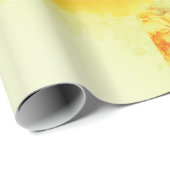 Gele bloem cadeaupapier (Rol Hoek)