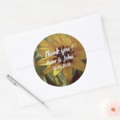Gele bloem, dank u Sticker (Envelop)