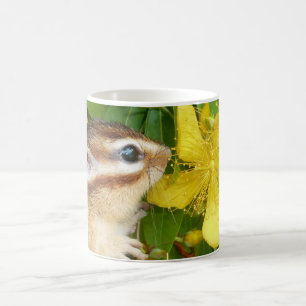 Gele bloem en Chipmunk (4) Koffiemok