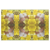 gele bloem en easter-eieren stof (Yard (91,4 cm))