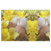 gele bloem en easter-eieren stof (Fat Quarter)