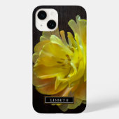 Gele bloem Floral iPhone Case (Achterkant)