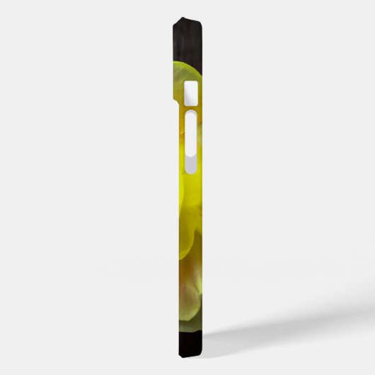 Gele bloem Floral iPhone Case (Achterkant / Links)