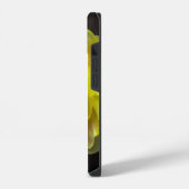 Gele bloem Floral iPhone Case Hoesje (Linkerkant)