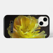 Gele bloem Floral iPhone Case Hoesje (Achterkant horizontaal)