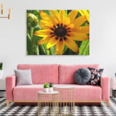 Gele Bloem Foto Acryl Wandkunst Canvas Afdruk (Insitu (Woonkamer))