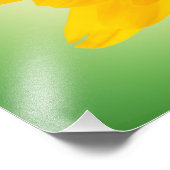 Gele bloem foto afdruk (Hoek)