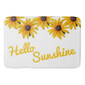 Gele Bloem Foto Bloem Badmat (Voorkant)