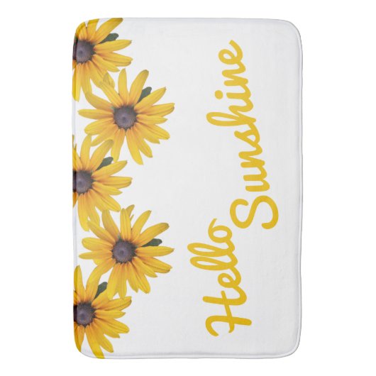Gele Bloem Foto Bloem Badmat (Voorkant Verticaal)