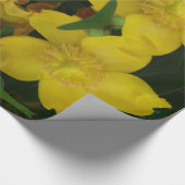 Gele Bloem Foto Inpakpapier (Hoek)
