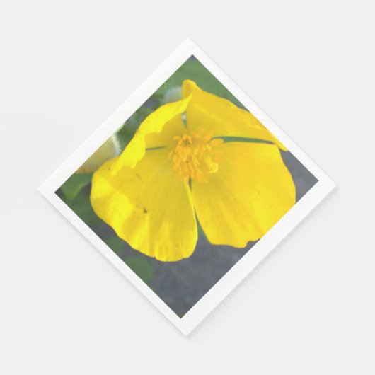 Gele Bloem Foto servetten (Hoek)