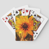 Gele bloem foto speelkaarten (Achterkant)