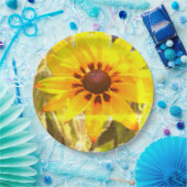 Gele Bloem Fotodocument Borden Papieren Bordje (Feest)