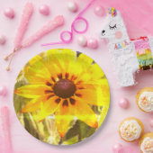 Gele Bloem Fotodocument Borden Papieren Bordje (Feest)