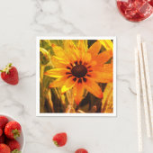 Gele Bloem Fotopapier servetten (Insitu)