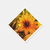 Gele Bloem Fotopapier servetten (Hoek)