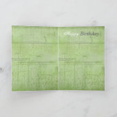 Gele bloem Happy Birthday kaart (Binnen)