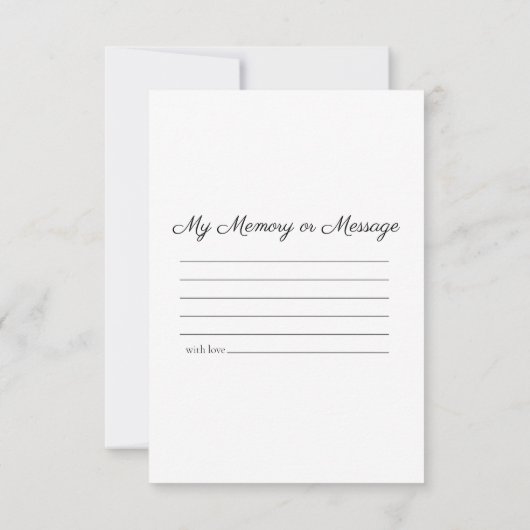 Gele Bloem In Vaas Deel Een Herinneringsbegrafenis Notitiekaartje (Achterkant)