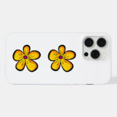 Gele Bloem iPhone Hoesje (Achterkant horizontaal)