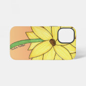 Gele Bloem iPhone Hoesje (Achterkant horizontaal)