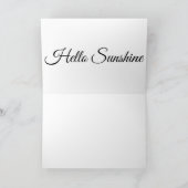 Gele bloem   kaart (Binnen)