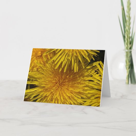 Gele bloem   kaart (Voorkant)