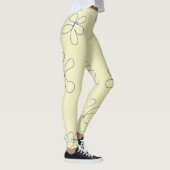 gele bloem leggingen leggings (Rechts)