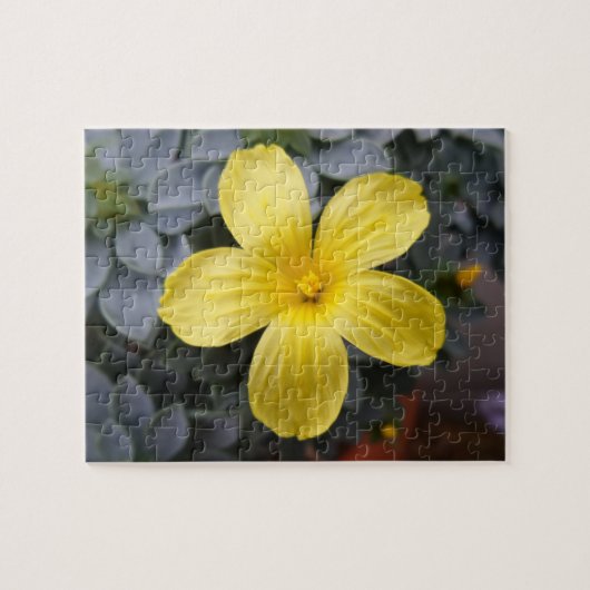 Gele Bloem Legpuzzel (Horizontaal)