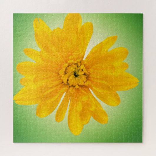 Gele bloem legpuzzel (Horizontaal)