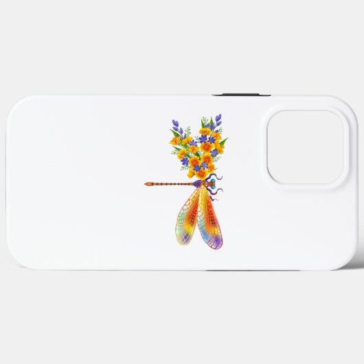 Gele Bloem Libel Case-Mate iPhone Case (Achterkant (horizontaal))