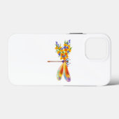 Gele Bloem Libel Case-Mate iPhone Case (Achterkant (horizontaal))