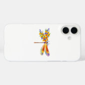 Gele Bloem Libel Case-Mate iPhone Case (Achterkant (horizontaal))