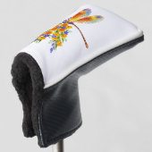 Gele Bloem Libel Golfheadcover (3/4 voorkant)