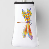 Gele Bloem Libel Golfheadcover (Draai 90)
