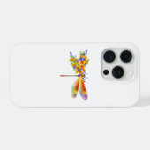 Gele Bloem Libel iPhone Hoesje (Achterkant horizontaal)