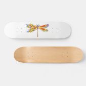 Gele Bloem Libel Persoonlijk Skateboard (Horizontaal)