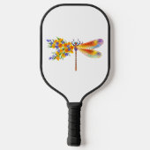 Gele Bloem Libel Pickleball Paddle (Achterkant)