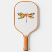 Gele Bloem Libel Pickleball Paddle (Achterkant)
