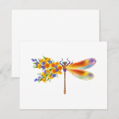 Gele Bloem Libel Save The Date (Voorkant / Achterkant)