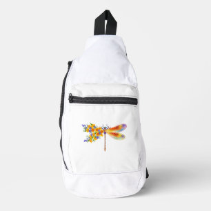 Gele Bloem Libel Sling Bag