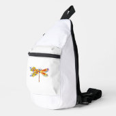Gele Bloem Libel Sling Bag (Rechterhoek)