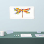 Gele Bloem Libel Spandoek (Beurs)