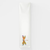Gele Bloem Libel Spandoek (Verticaal)
