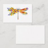 Gele Bloem Libel Visitekaartje (Voorkant / Achterkant)