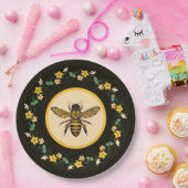  gele bloem Lijst Papieren Bordje (Feest)