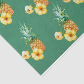 Gele Bloem met Ananas Tissuepapier (Detail)