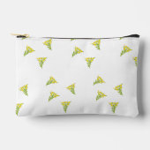 Gele bloem met groene bladeren op wit etui (Voorkant)