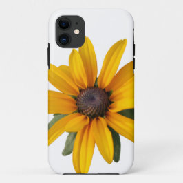 Gele Bloem Moderne Eenvoudige Zwarte Eyed Susan Case-Mate iPhone Case