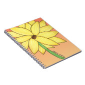Gele Bloem Notitieboek (Rechterzijde)